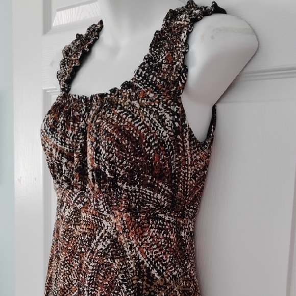 Axcess Multi-Color Patterned Midi Dress - Picture 3 of 10